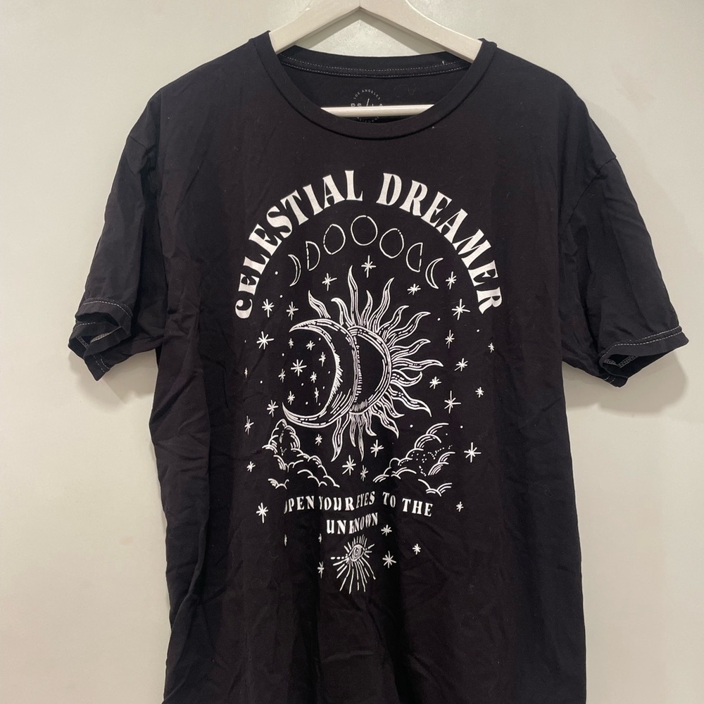 Celestial Dreamer Black T-Shirt